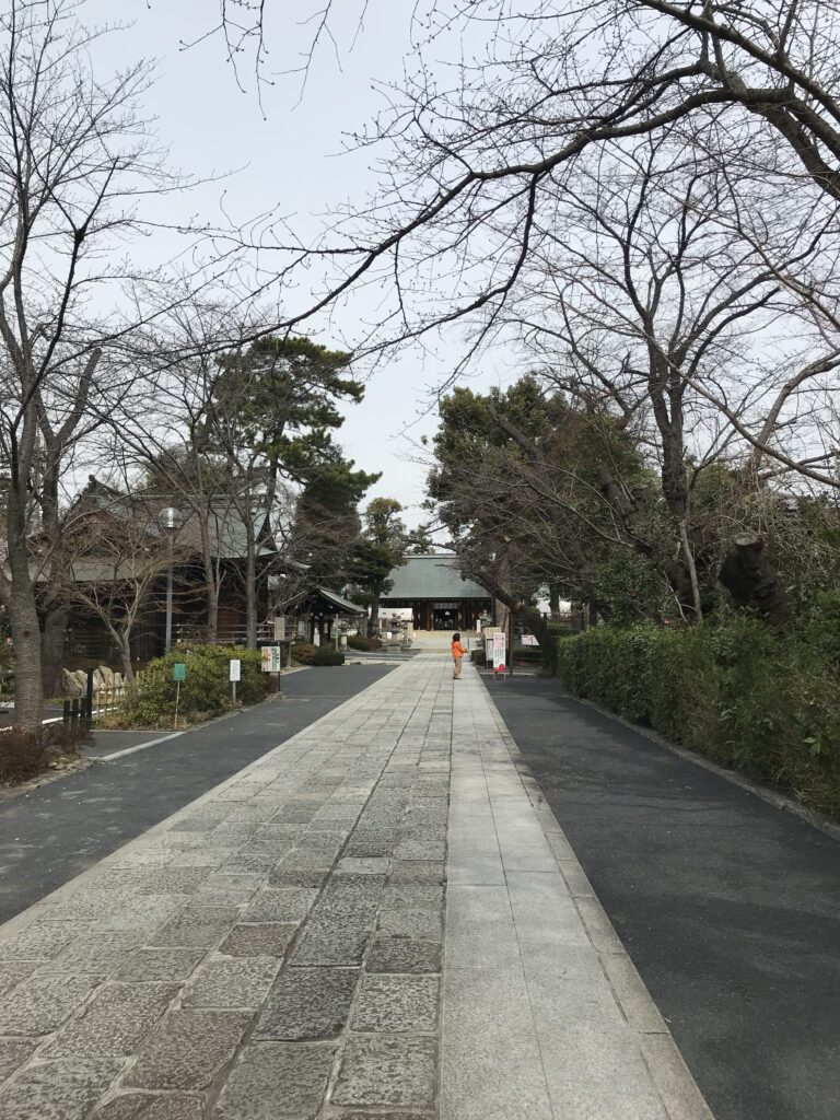 松蔭神社の参道